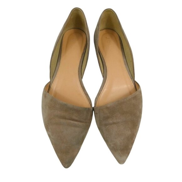 J. Crew Shoes - J.Crew Suede D'Orsay Ballet Flats Shoes Women’s Size 9 #1439